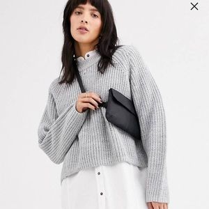 Weekday chunky gray sweater, New w/ Tags, XS